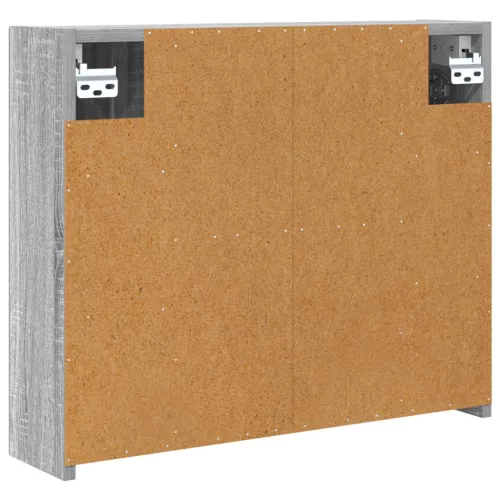  Fürdőszobai tükörszekrény Szürke Sonoma 60 x 14,5 x 50 cm