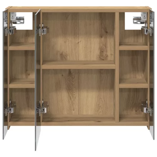  Fürdőszobai tükörszekrény Művészi tölgy 60 x 14,5 x 50 cm