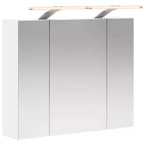  Fürdőszobai tükörszekrény Fehér 60 x 14,5 x 50 cm Faanyag