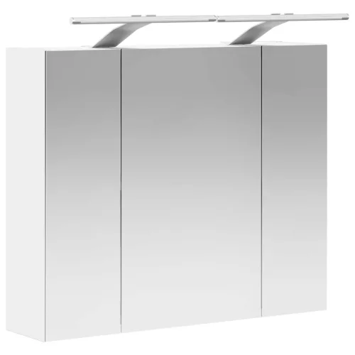  Fürdőszobai tükörszekrény Fehér 60 x 14,5 x 50 cm Faanyag