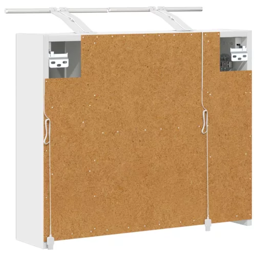  Fürdőszobai tükörszekrény Fehér 60 x 14,5 x 50 cm Faanyag