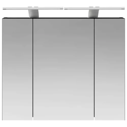  Fürdőszobai tükörszekrény Fekete tölgy 60 x 14,5 x 50 cm