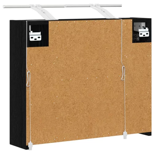  Fürdőszobai tükörszekrény Fekete tölgy 60 x 14,5 x 50 cm