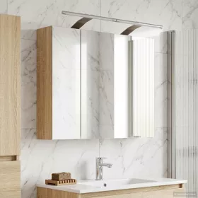    Fürdőszobai tükörszekrény Sonoma tölgy 60 x 14,5 x 50 cm