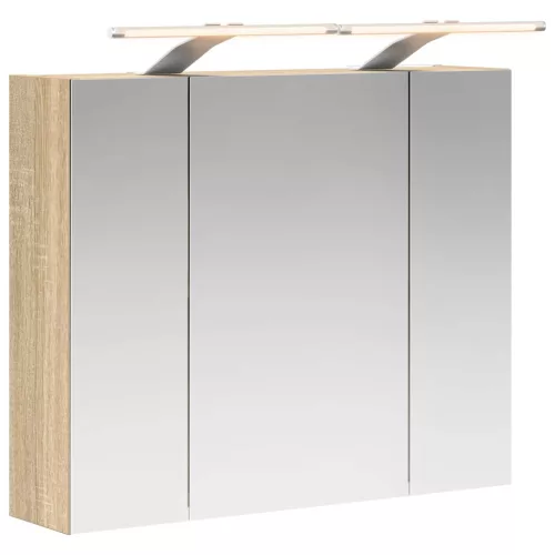  Fürdőszobai tükörszekrény Sonoma tölgy 60 x 14,5 x 50 cm