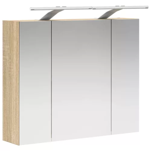  Fürdőszobai tükörszekrény Sonoma tölgy 60 x 14,5 x 50 cm