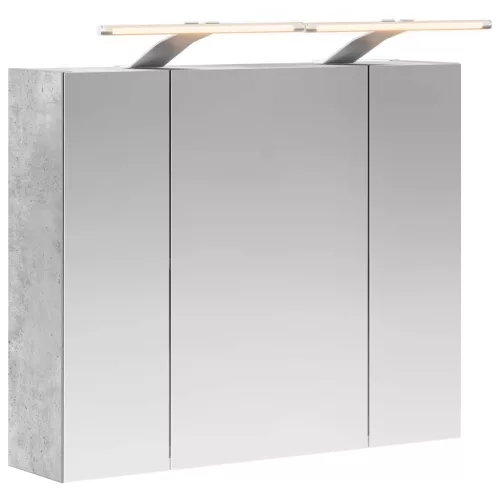  Fürdőszobai tükörszekrény Beton Szürke 60 x 14,5 x 50 cm