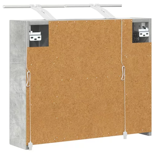  Fürdőszobai tükörszekrény Beton Szürke 60 x 14,5 x 50 cm