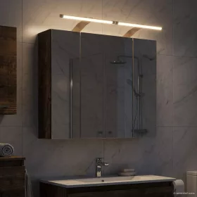    Fürdőszobai tükörszekrény Füstölt tölgy 60 x 14,5 x 50 cm