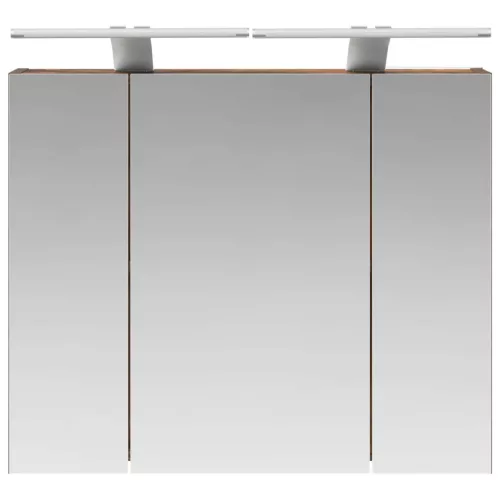  Fürdőszobai tükörszekrény Füstölt tölgy 60 x 14,5 x 50 cm