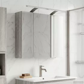    Fürdőszobai tükörszekrény Szürke Sonoma 60 x 14,5 x 50 cm