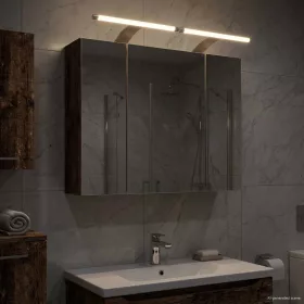    Fürdőszobai tükörszekrény Öreg fa 60 x 14,5 x 50 cm Faanyag