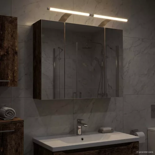  Fürdőszobai tükörszekrény Öreg fa 60 x 14,5 x 50 cm Faanyag