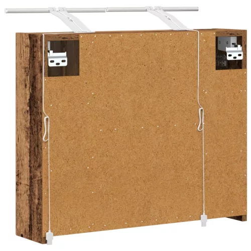  Fürdőszobai tükörszekrény Öreg fa 60 x 14,5 x 50 cm Faanyag