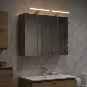    Fürdőszobai tükörszekrény Művészi tölgy 60 x 14,5 x 50 cm