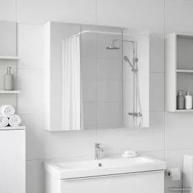    Fürdőszobai tükörszekrény Fehér 70 x 14,5 x 70 cm Faanyag