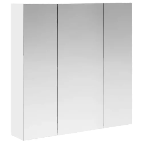  Fürdőszobai tükörszekrény Fehér 70 x 14,5 x 70 cm Faanyag