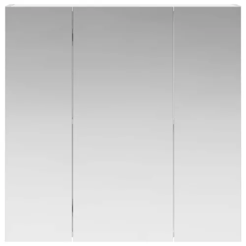  Fürdőszobai tükörszekrény Fehér 70 x 14,5 x 70 cm Faanyag