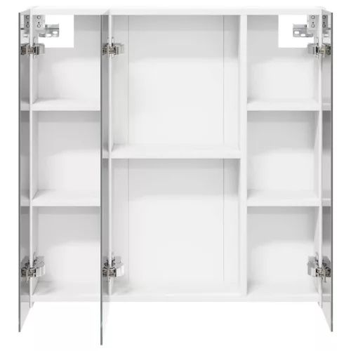  Fürdőszobai tükörszekrény Fehér 70 x 14,5 x 70 cm Faanyag