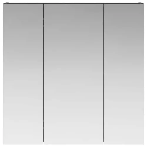  Fürdőszobai tükörszekrény Fekete tölgy 70 x 14,5 x 70 cm