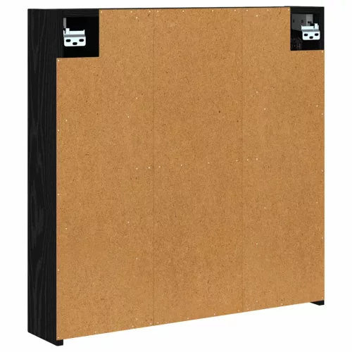  Fürdőszobai tükörszekrény Fekete tölgy 70 x 14,5 x 70 cm