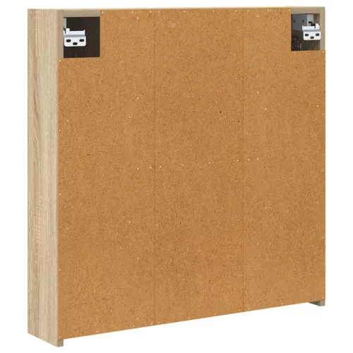  Fürdőszobai tükörszekrény Sonoma tölgy 70 x 14,5 x 70 cm