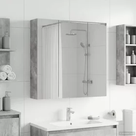    Fürdőszobai tükörszekrény Beton Szürke 70 x 14,5 x 70 cm