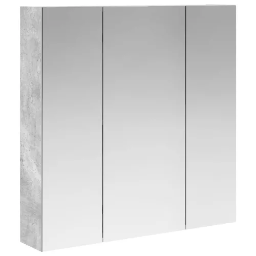  Fürdőszobai tükörszekrény Beton Szürke 70 x 14,5 x 70 cm