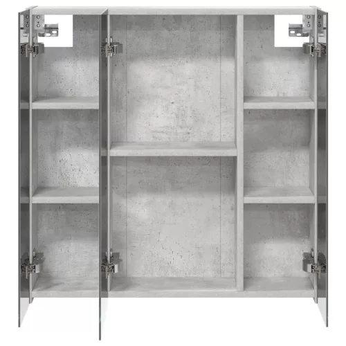  Fürdőszobai tükörszekrény Beton Szürke 70 x 14,5 x 70 cm