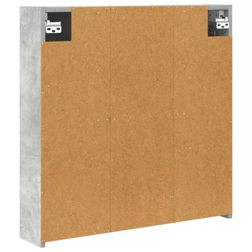  Fürdőszobai tükörszekrény Beton Szürke 70 x 14,5 x 70 cm