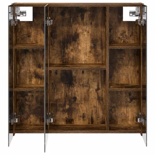  Fürdőszobai tükörszekrény Füstölt tölgy 70 x 14,5 x 70 cm