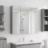  Fürdőszobai tükörszekrény Szürke Sonoma 70 x 14,5 x 70 cm