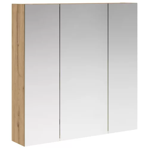  Fürdőszobai tükörszekrény Művészi tölgy 70 x 14,5 x 70 cm