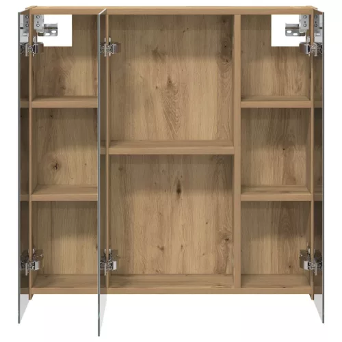  Fürdőszobai tükörszekrény Művészi tölgy 70 x 14,5 x 70 cm