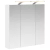  Fürdőszobai tükörszekrény Fehér 70 x 14,5 x 70 cm Faanyag