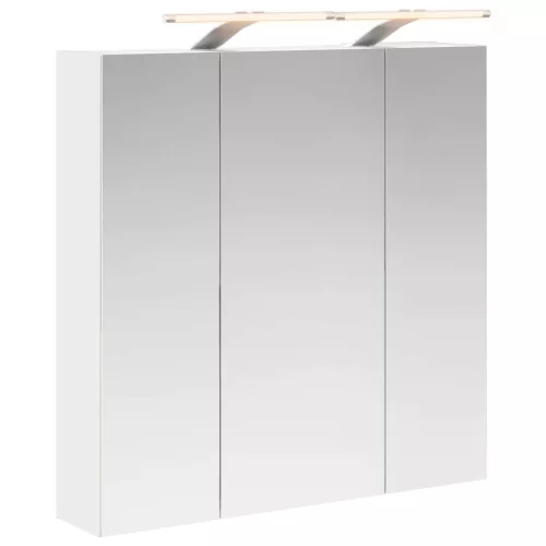  Fürdőszobai tükörszekrény Fehér 70 x 14,5 x 70 cm Faanyag