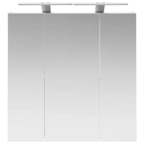  Fürdőszobai tükörszekrény Fehér 70 x 14,5 x 70 cm Faanyag