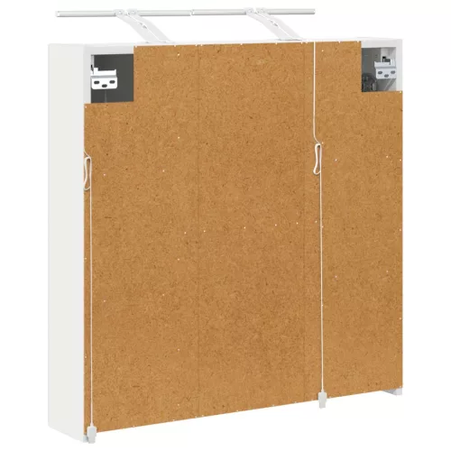  Fürdőszobai tükörszekrény Fehér 70 x 14,5 x 70 cm Faanyag