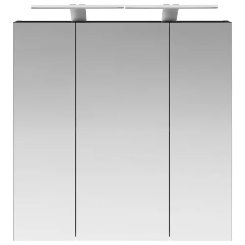  Fürdőszobai tükörszekrény Fekete tölgy 70 x 14,5 x 70 cm