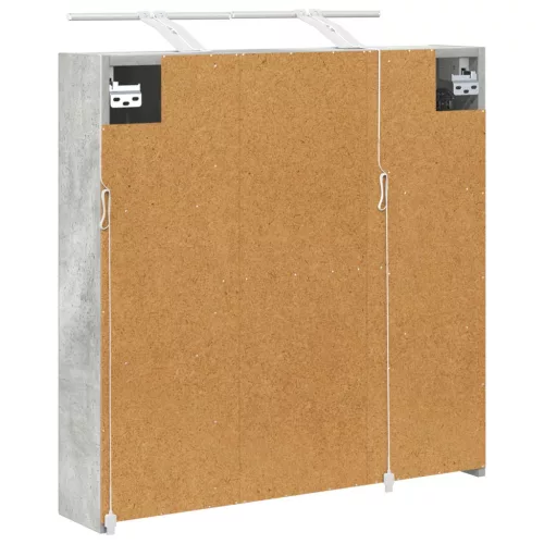  Fürdőszobai tükörszekrény Beton Szürke 70 x 14,5 x 70 cm