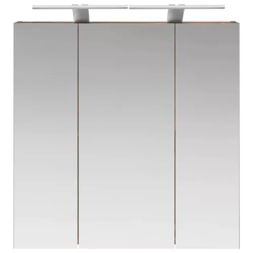  Fürdőszobai tükörszekrény Füstölt tölgy 70 x 14,5 x 70 cm