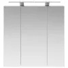  Fürdőszobai tükörszekrény Szürke Sonoma 70 x 14,5 x 70 cm