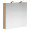  Fürdőszobai tükörszekrény Művészi tölgy 70 x 14,5 x 70 cm