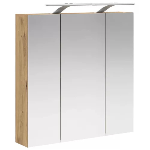  Fürdőszobai tükörszekrény Művészi tölgy 70 x 14,5 x 70 cm