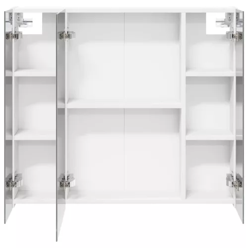  Fürdőszobai tükörszekrény Fehér 80 x 14.5 x 70 cm Faanyag