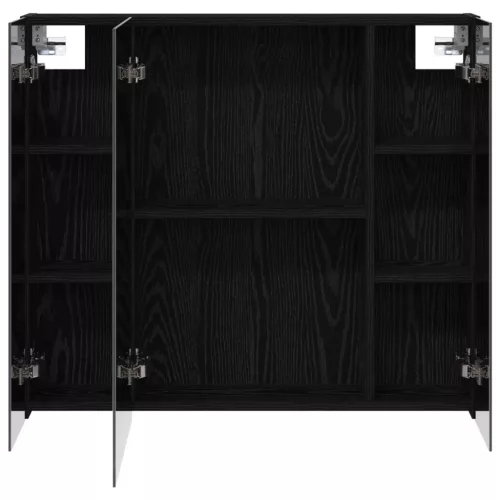  Fürdőszobai tükörszekrény Fekete tölgy 80 x 14.5 x 70 cm