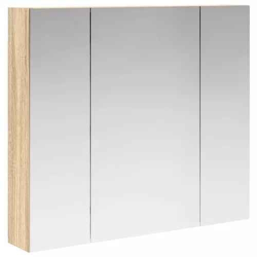  Fürdőszobai tükörszekrény Sonoma tölgy 80 x 14.5 x 70 cm