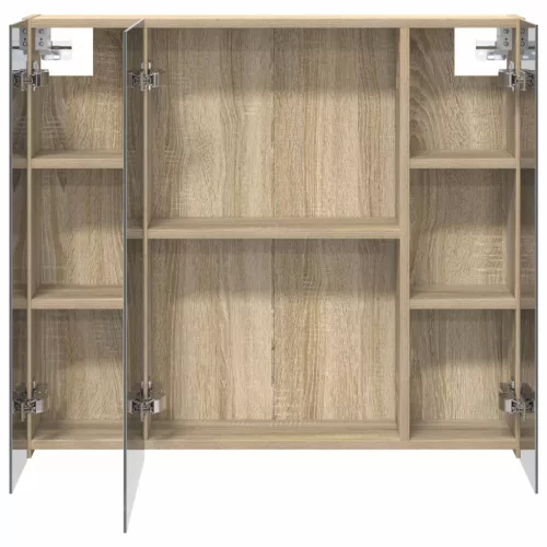  Fürdőszobai tükörszekrény Sonoma tölgy 80 x 14.5 x 70 cm