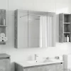  Fürdőszobai tükörszekrény Beton Szürke 80 x 14.5 x 70 cm