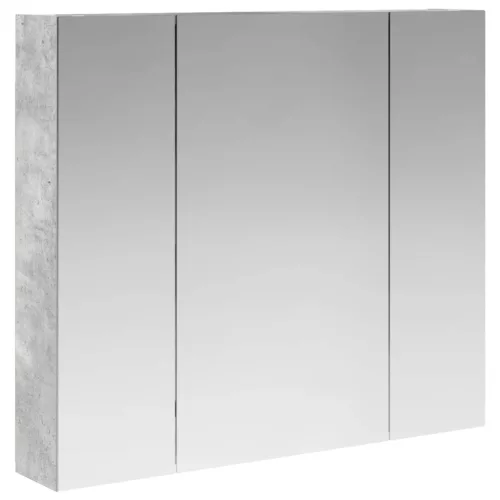  Fürdőszobai tükörszekrény Beton Szürke 80 x 14.5 x 70 cm